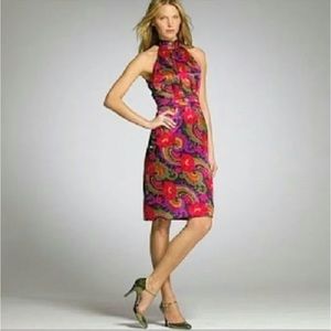 J. Crew Collection Isabella Silk Paisley Dress